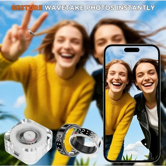 Smart Ring for Women Men,Fitness Tracker Ring,Smart Ring whth Display - Picture 7 of 8